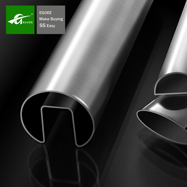 Tube/tuyau décoratifs de cannelure de fente d'acier inoxydable pour le système de garde-corps et de main courante
