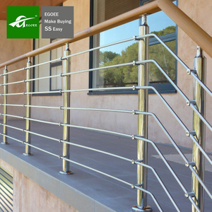 Balustrade de terrasse de balcon en acier inoxydable