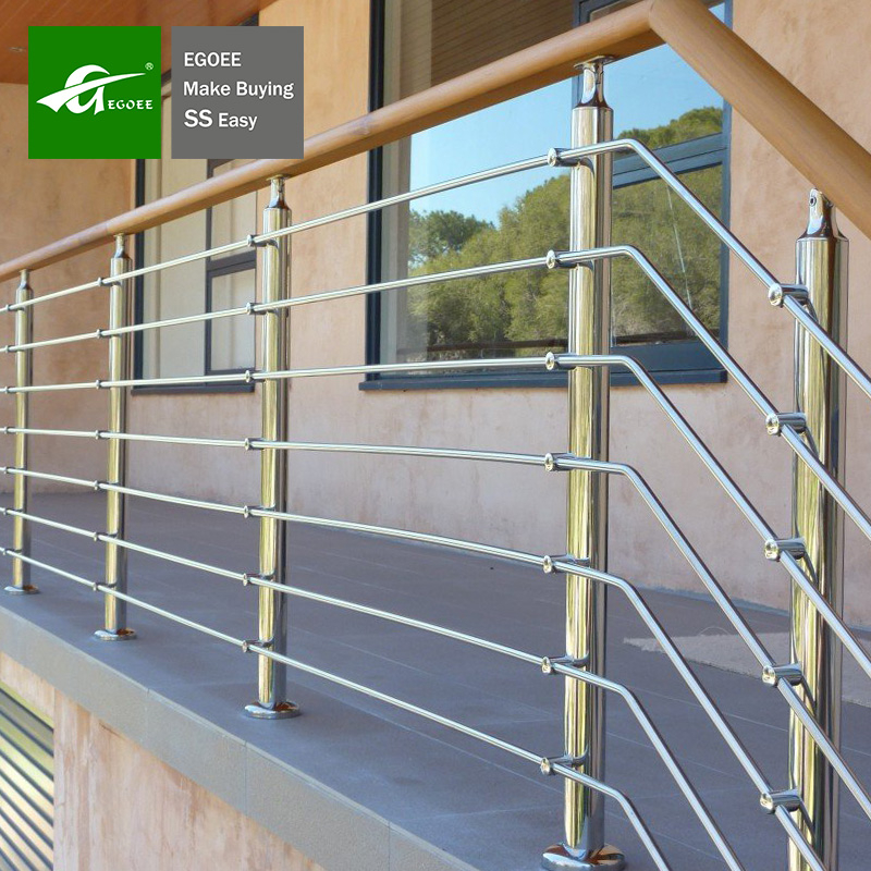 Balustrade de terrasse de balcon en acier inoxydable