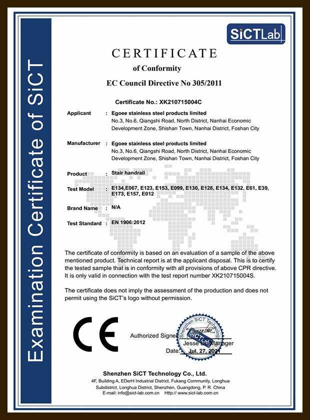 Certificat CE